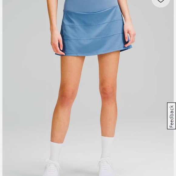 🍋 Lululemon Pace Rival Mid-Rise Skort- Blue Chill - Picture 2 of 10